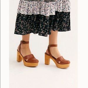 Free People Heeled Clogs